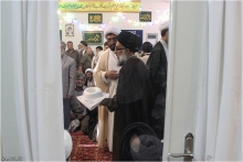 گزارش تصویری : آیین عمامه گذاری طلاب و جشن میلاد دوازدهمین اختر تابناک آسمان امامت و ولایت با حضور حضرت آیت الله العظمی صافی گلپایگانی