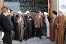 گزارش تصویری : مراسم تشییع پیکر آیت‌الله ثابتی همدانی/مجلس بزرگداشت مرحوم آیت الله ثابتی همدانی از طرف حضرت آیت الله العظمی صافی گلپایگانی