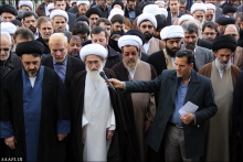 گزارش تصویری : مراسم تشییع پیکر آیت‌الله ثابتی همدانی/مجلس بزرگداشت مرحوم آیت الله ثابتی همدانی از طرف حضرت آیت الله العظمی صافی گلپایگانی