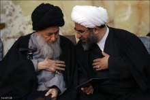 گزارش تصویری : مراسم تشییع پیکر آیت‌الله ثابتی همدانی/مجلس بزرگداشت مرحوم آیت الله ثابتی همدانی از طرف حضرت آیت الله العظمی صافی گلپایگانی