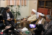 گزارش تصویری : دیدار آقای دکتر علی عسگری، ریاست سازمان امور مالیاتی کشور با حضرت آیت‌الله العظمی صافی گلپایگانی