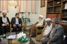 گزارش تصویری : دیدار آقای دکتر علی عسگری، ریاست سازمان امور مالیاتی کشور با حضرت آیت‌الله العظمی صافی گلپایگانی