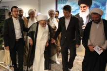 افتتاح مدرسه علمیه حاج ملا صادق با حضور مرجع عالیقدر آیت الله العظمی صافی گلپایگانی و سخنرانی معظم له در شب عید سعید غدیرخم