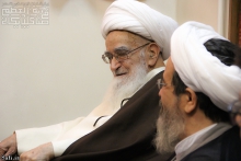 ديدار دكتر محمد باقر قالیباف، شهردار تهران با حضرت آيت الله العظمي صافي گلپايگاني