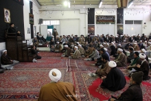 گزارش تصویری: مراسم عزاداری شهادت امام هادی علیه‌السلام در دفتر آیت‌الله العظمی صافی گلپایگانی