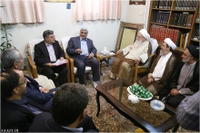 گزارش تصویری: دیدار آقای دكتر محمد فرهادي؛ وزیر علوم، تحقیقات و فناوری با مرجع عالیقدر حضرت آیت الله العظمی صافی گلپایگانی