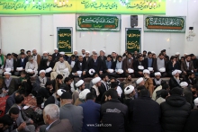 گزارش تصویری: آیین عمامه‌گذاری طلاب حوزه علمیه و جشن میلاد حضرت فاطمه زهرا علیهاالسلام با حضور آیت الله العظمی صافی گلپایگانی