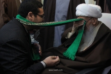 گزارش تصویری: آیین عمامه‌گذاری طلاب حوزه علمیه و جشن میلاد حضرت فاطمه زهرا علیهاالسلام با حضور آیت الله العظمی صافی گلپایگانی