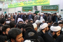 گزارش تصویری: آیین عمامه‌گذاری طلاب حوزه علمیه و جشن میلاد حضرت فاطمه زهرا علیهاالسلام با حضور آیت الله العظمی صافی گلپایگانی