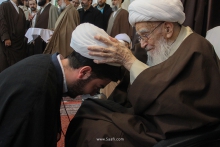 گزارش تصویری: آیین عمامه‌گذاری طلاب حوزه علمیه و جشن میلاد حضرت فاطمه زهرا علیهاالسلام با حضور آیت الله العظمی صافی گلپایگانی