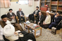 گزارش تصویری: دیدار حجت الاسلام سید عمار حکیم، رئیس مجلس اعلای اسلامی عراق با حضرت آیت الله العظمی صافی گلپایگانی