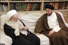 گزارش تصویری: دیدار حجت الاسلام سید عمار حکیم، رئیس مجلس اعلای اسلامی عراق با حضرت آیت الله العظمی صافی گلپایگانی