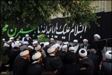 مراسم عزاداری شهادت حضرت امام جعفر صادق (ع) در محضر مرجع عالیقدر آیت الله العظمی صافی گلپایگانی - مشهد مقدس