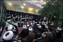 مراسم عزاداری شهادت حضرت امام جعفر صادق (ع) در محضر مرجع عالیقدر آیت الله العظمی صافی گلپایگانی - مشهد مقدس