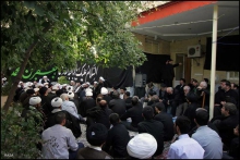 مراسم عزاداری شهادت حضرت امام جعفر صادق (ع) در محضر مرجع عالیقدر آیت الله العظمی صافی گلپایگانی - مشهد مقدس