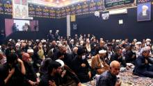 مراسم روضه حضرت سیدالشهداء علیه السلام باحضور علماء و عموم شیفتگان اهل بیت علیهم السلام-دفتر حضرت آیت الله العظمی صافی گلپایگانی قدس سره/دوازدهم محرم