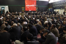 مراسم عزاداری سالروز شهادت امام رضا علیه‌السلام در دفتر حضرت آیت‌الله العظمی صافی گلپایگانی