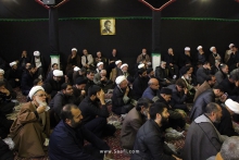 مراسم عزاداری سالروز شهادت امام رضا علیه‌السلام در دفتر حضرت آیت‌الله العظمی صافی گلپایگانی