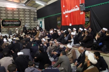 مراسم عزاداری سالروز شهادت امام رضا علیه‌السلام در دفتر حضرت آیت‌الله العظمی صافی گلپایگانی