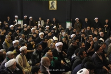 مراسم عزاداری سالروز شهادت امام رضا علیه‌السلام در دفتر حضرت آیت‌الله العظمی صافی گلپایگانی