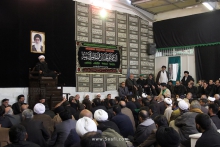 مراسم عزاداری سالروز شهادت امام رضا علیه‌السلام در دفتر حضرت آیت‌الله العظمی صافی گلپایگانی