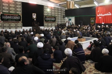 مراسم عزاداری سالروز شهادت امام رضا علیه‌السلام در دفتر حضرت آیت‌الله العظمی صافی گلپایگانی