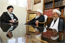 گزارش تصویری : دیدار حجت الاسلام والمسلمین رئیسی، تولیت آستان قدس رضوی با حضرت آیت الله العظمی صافی گلپایگانی