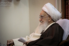 ديدار رياست رسانه ملی، دكتر محمد سرافراز با حضرت آيت الله العظمی صافی گلپايگانی