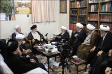 دیدار اعضای شورای عالی حوزه با حضرت آیت الله العظمی صافی گلپایگانی