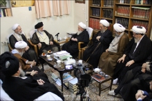 دیدار اعضای شورای عالی حوزه با حضرت آیت الله العظمی صافی گلپایگانی