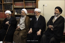 دیدار اعضای شورای عالی حوزه با حضرت آیت الله العظمی صافی گلپایگانی