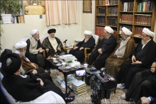 دیدار اعضای شورای عالی حوزه با حضرت آیت الله العظمی صافی گلپایگانی