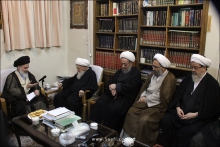 دیدار اعضای شورای عالی حوزه با حضرت آیت الله العظمی صافی گلپایگانی