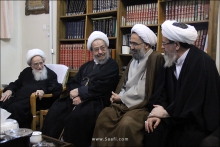 دیدار اعضای شورای عالی حوزه با حضرت آیت الله العظمی صافی گلپایگانی