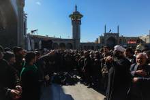 گزارش تصویری دسته بزرگ عزاداران فاطمی به دعوت مرجع عالیقدر آیت الله العظمی صافی گلپایگانی