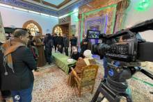 مراسم تشییع پیکر مطهر آیت الله العظمی صافی گلپایگانی در نجف اشرف