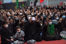 مراسم عظیم دسته عزاداران علوی در مشهد مقدّس