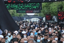 مراسم عظیم دسته عزاداران علوی در مشهد مقدّس