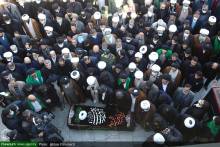 'گزارش تصویری مراسم تشییع مرجع تقلید شیعیان جهان حضرت آیت الله العظمی صافی در قم