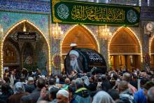 گزارش تصویری تشییع پیکر مطهر آیت الله العظمی صافی گلپایگانی در کربلای معلی