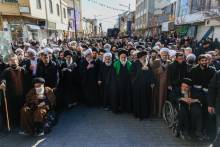 گزارش تصویری دسته بزرگ عزاداران فاطمی به دعوت مرجع عالیقدر آیت الله العظمی صافی گلپایگانی