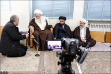 ديدار اعضاي بنياد فرهنگي و خيريه نيمه شعبان مسجد آيت الله انگجي تبريز با حضرت آيت الله العظمي صافي گلپايگاني