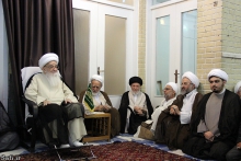 مراسم جشن ميلاد امام حسن مجتبی عليه‌السلام، با حضور مرجع عاليقدر حضرت آيت الله العظمی صافی گلپايگانی