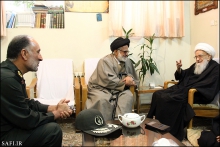 گزارش تصویری : دیدار اعضای ستاد بزرگداشت هفته بسیج سپاه امام علی بن ابی طالب (ع) قم با حضرت آیت‌الله العظمی صافی گلپایگانی