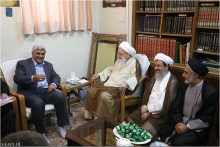 گزارش تصویری: دیدار آقای دكتر محمد فرهادي؛ وزیر علوم، تحقیقات و فناوری با مرجع عالیقدر حضرت آیت الله العظمی صافی گلپایگانی
