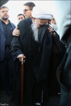 گزارش تصویری : دسته عزاداران حضرت امیرالمؤمنین علی (ع) در معیت مرجع عالیقدر حضرت آیت الله العظمی صافی گلپایگانی جهت عرض تسلیت به محضر حضرت ثامن الحجج علی بن موسی الرضا (ع)