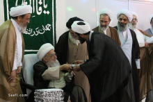 مراسم اختتامیه مرحله کشوری مسابقات علمی حوزه های علمیه و تقدیر از طلاب برگزیده با حضور مرجع عالیقدر آیت الله العظمی صافی گلپایگانی مدظله الوارف