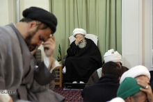مراسم عزاداری شهادت امام حسن عسکری (ع)  با حضور آیت الله العظمی صافی گلپایگانی