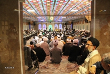 افتتاح مدرسه علمیه حاج ملا صادق با حضور مرجع عالیقدر آیت الله العظمی صافی گلپایگانی و سخنرانی معظم له در شب عید سعید غدیرخم