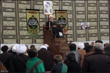 گزارش تصویری : مراسم عزاداری شهادت امام رضا (ع) با حضور آیت‌الله العظمی صافی گلپایگانی